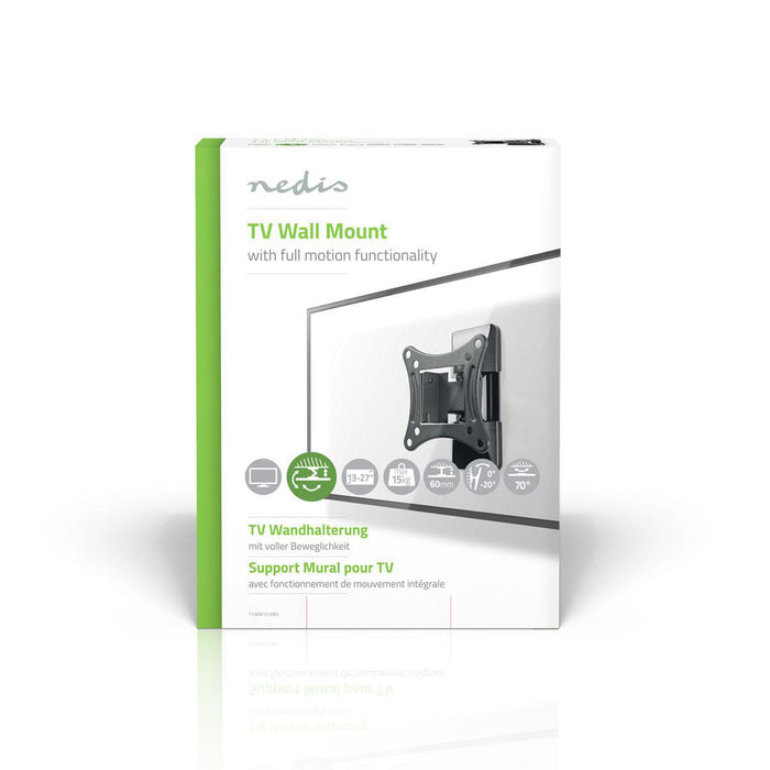 Full-Motion TV-Wandhalterung | 13 - 27 Zoll | Max. 15 kg | 1 Drehpunkt