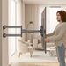 Wolff Mount Ultra Heavy Duty muurbeugel voor Samsung tot 140 inch – montagevoorbeeld met televisie