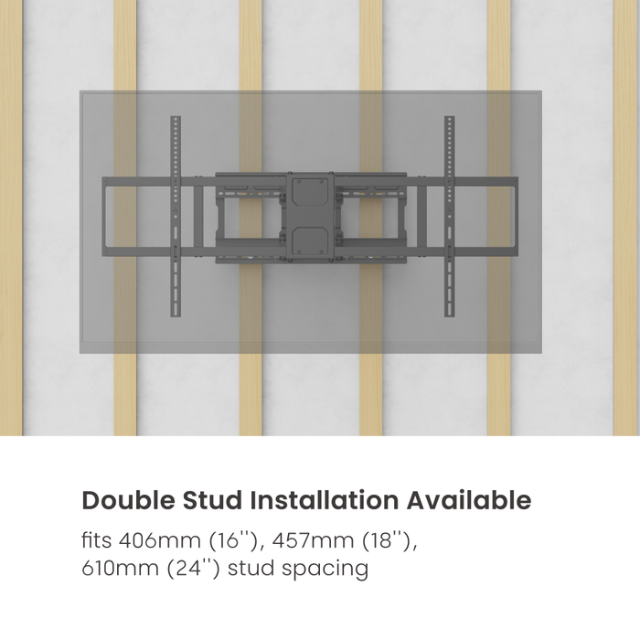 Ultra Heavy-Duty TV Wandhalterung bis 140 Zoll | Full Motion | 125 kg | VESA 1200x900