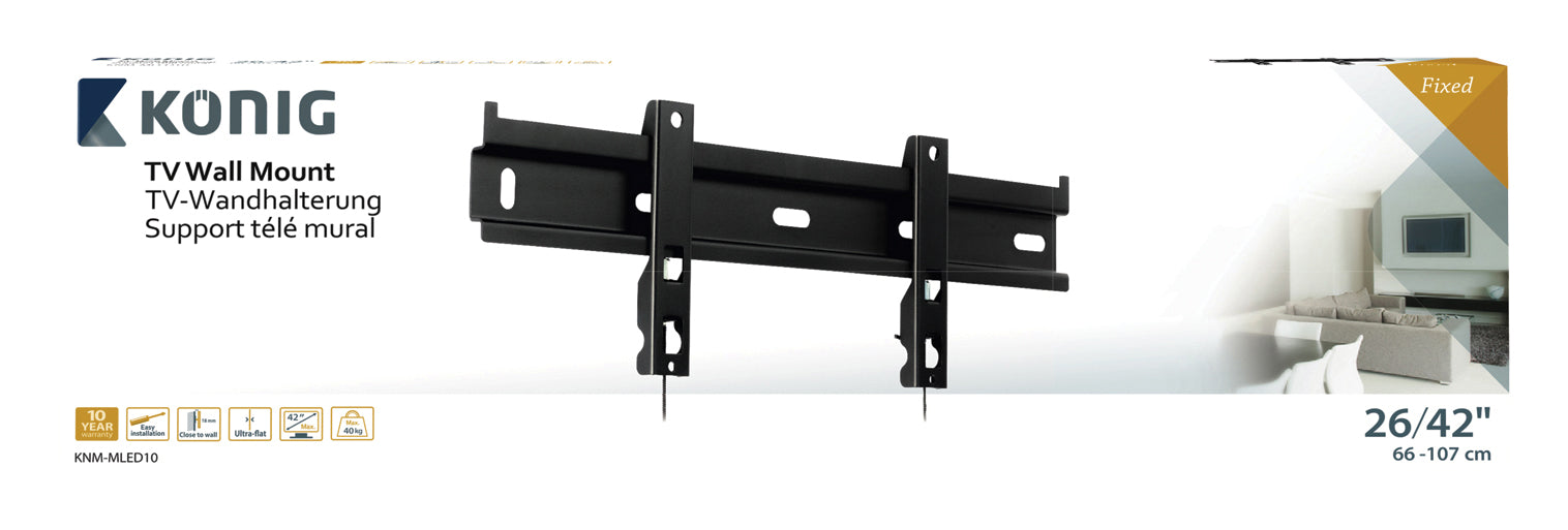 Wandhalterung ultraflach 26-42