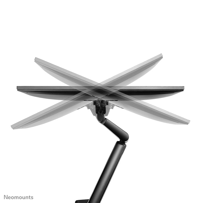 DS70-810BL2 vollbewegliche Monitor-Tischhalterung für 17-32-Zoll-Bildschirme - Schwarz