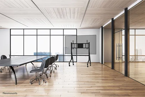 Neomounts FL50-575BL1 Bodenständer: Mobile Lösung für 65-110-Zoll-Fernseher - Schwarz