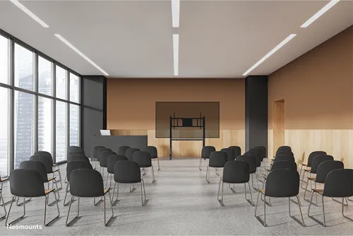 Neomounts FL50-575BL1 Bodenständer: Mobile Lösung für 65-110-Zoll-Fernseher - Schwarz