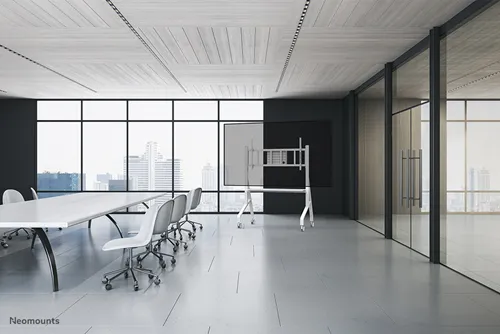 Mobiler Bodenständer Neomounts FL50-575WH1 für 65-110" Bildschirme - Weiß