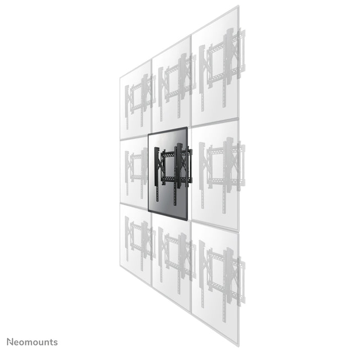 LED-VW2500BLACK1 ist eine flache Videowandhalterung für Bildschirme bis zu 75 Zoll (191 cm), für horizontale und vertikale Montage - Schwarz