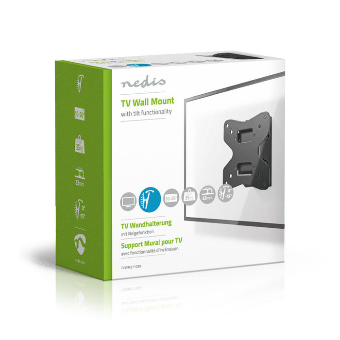 Neigbare TV-Wandhalterung | 10 - 26" | Max. 35 kg | Neigungswinkel 15°