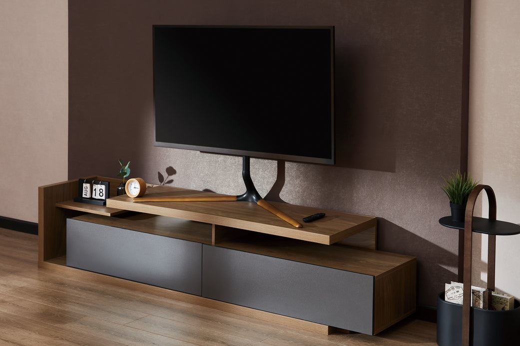 Design TV-Ständer von Wolff Mount – Für Bildschirme von 49 bis 70 Zoll