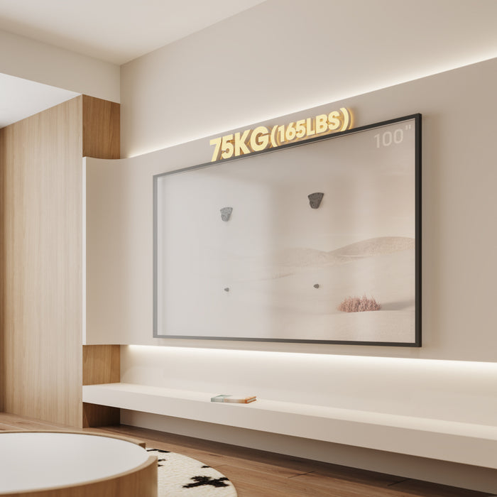 Wolff Mount TVB-146 – Abnehmbare TV Wandhalterung für Außenbereich und Gipswände | 32-75 Zoll | 75 kg | Non-VESA