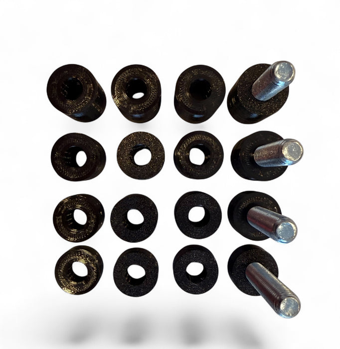 Abstandshalter für TV-Halterung M8 – Komplettset mit Schrauben 10–25 mm