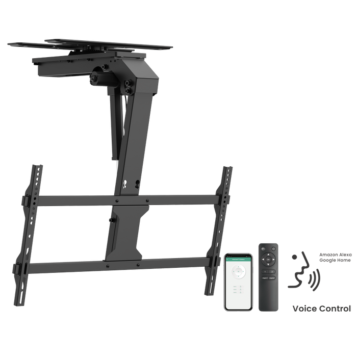 Wolff Mount Elektrische Deckenhalterung für TV bis 86 Zoll | 45 kg | VESA 800x400