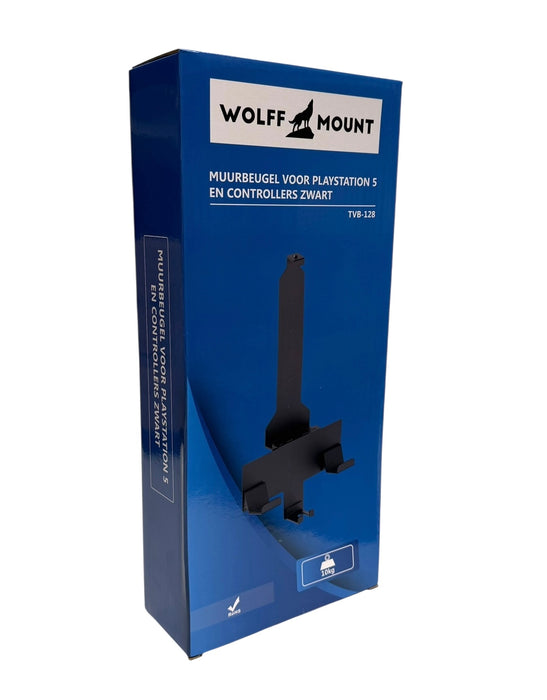 Wolff Mount PS5-Halterung – Wandhalterung für PlayStation 5 und Controller – Schwarz