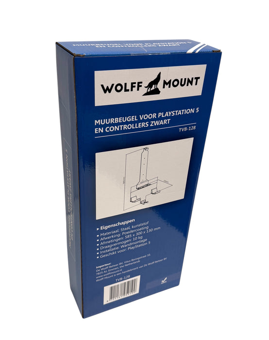 Wolff Mount PS5-Halterung – Wandhalterung für PlayStation 5 und Controller – Schwarz