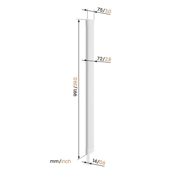 Vogel's Kabel 8 Kabelrinne 94 cm weiß